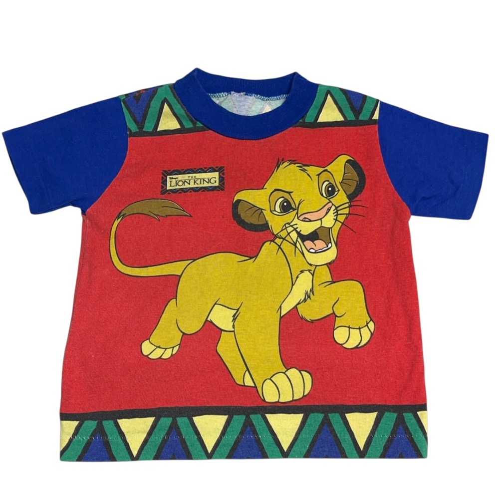 SIMBA Vintage 90s Disney Lion King All Over Print T Shirt TODDLER Sz 2 T USA